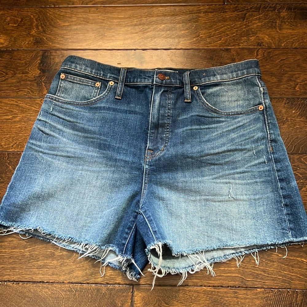 Madewell High Rise Denim Shorts cutoffs